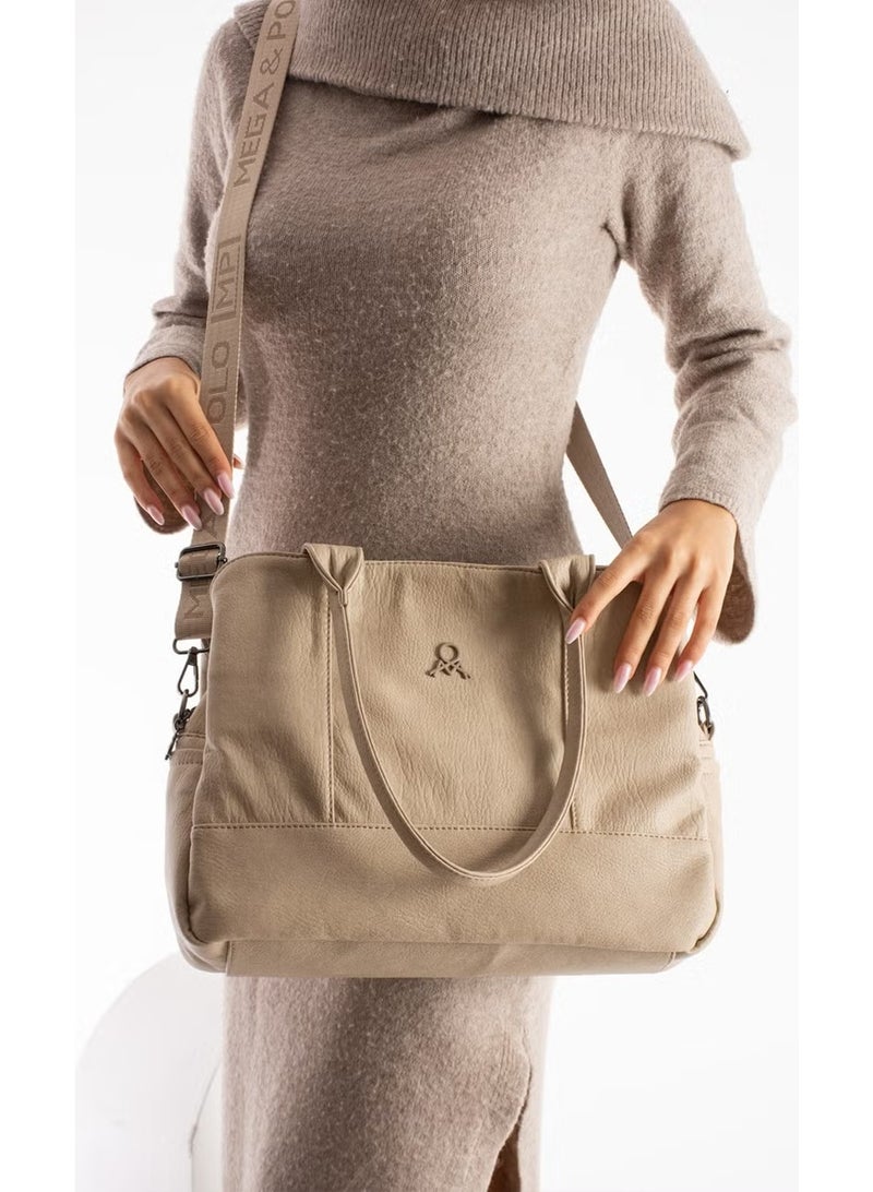 Mega Large Soft Faux Leather Women's Handbag